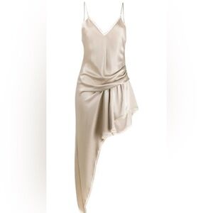 Alexander Wang Cream Asymmetrical Dress